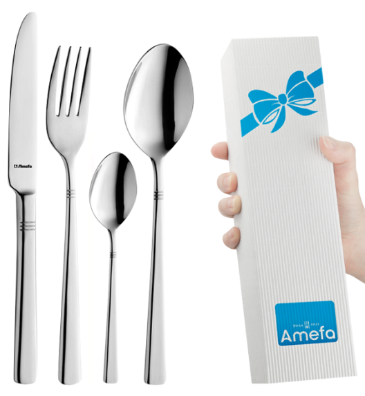 AMEFA PALMON Sztućce UE 24 el LUZ / 6 os / połysk