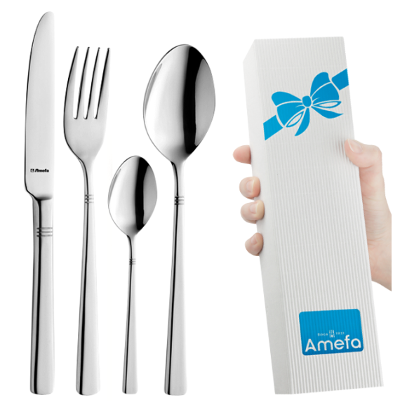 AMEFA PALMON Sztućce UE 24 el LUZ / 6 os / połysk