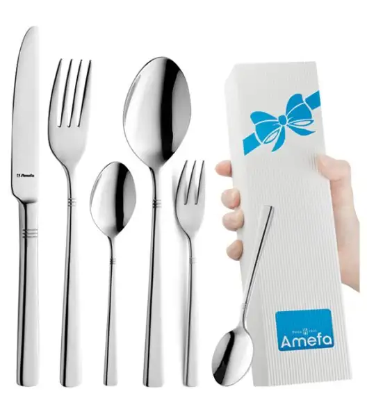 AMEFA PALMON Sztućce UE 72 el LUZ / 12 os / połysk