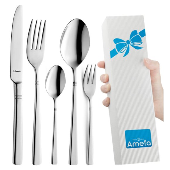 AMEFA PALMON Sztućce UE 60 el LUZ / 12 os / połysk