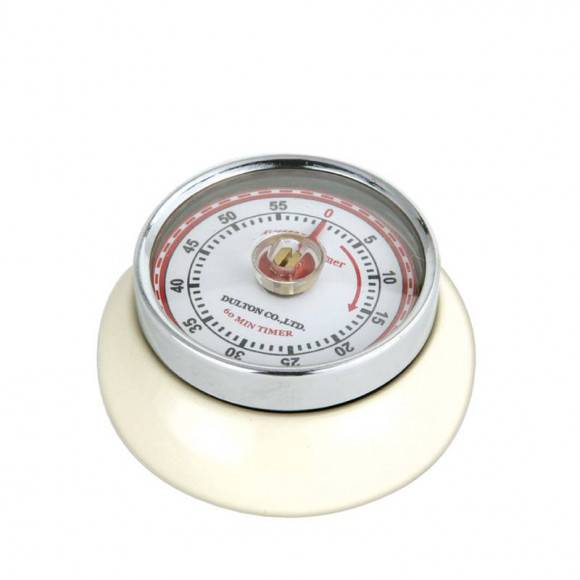 ZASSENHAUS SPEED Timer mechaniczny ⌀ 7 cm kremowy / FreeForm