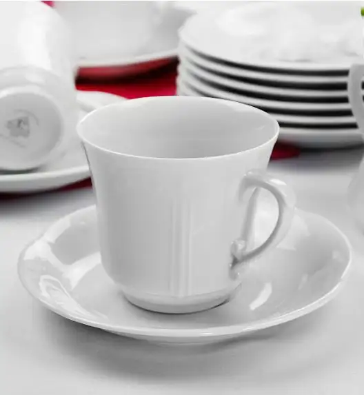 CHODZIEŻ KAMELIA C000 BIAŁA Serwis obiadowo-kawowy 30 el / 6 osób / porcelana