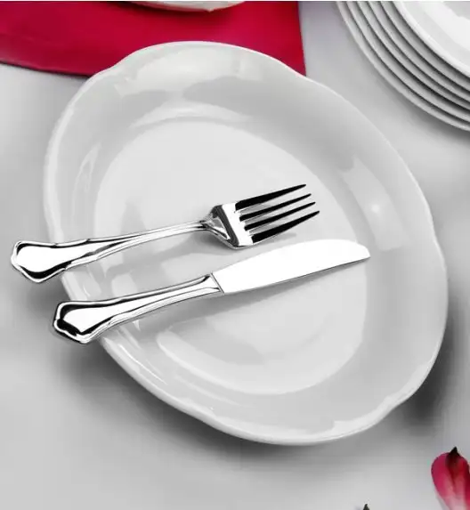 CHODZIEŻ KAMELIA C000 BIAŁA Serwis obiadowy 44 el / 12 osób / porcelana