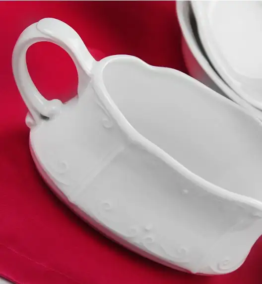 CHODZIEŻ KAMELIA C000 BIAŁA Serwis obiadowy 44 el / 12 osób / porcelana