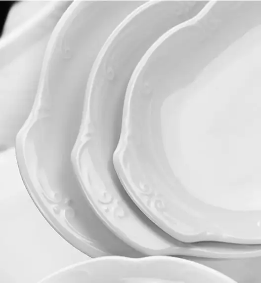 CHODZIEŻ KAMELIA C000 BIAŁA Serwis obiadowy 44 el / 12 osób / porcelana