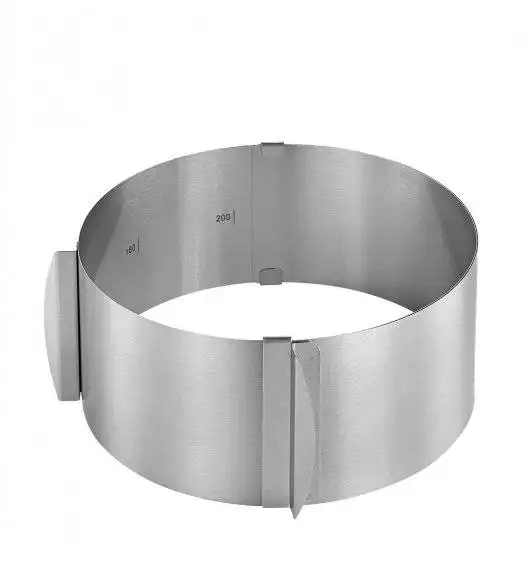 KUCHENPROFI Regulowana obręcz do ciast ⌀ 16-30 cm PATISSIER / stal nierdzewna / FreeForm