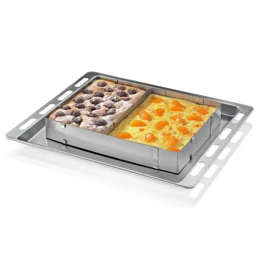 KUCHENPROFI Regulowana forma do pieczenia PATISSIER / stal nierdzewna / FreeForm
