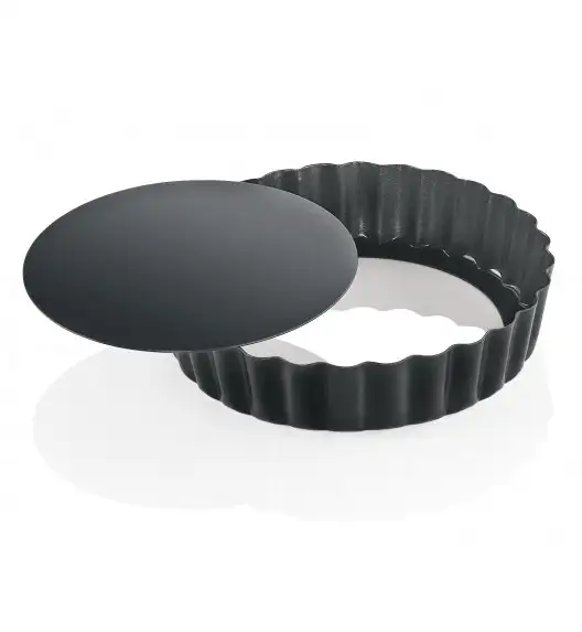 KUCHENPROFI Zestaw 4 foremek do tartaletek ⌀ 11,5 cm PATISSIER czarne / FreeForm