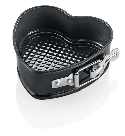 KUCHENPROFI PATISSIERE Tortownica serce 11,5 x 11 cm czarna / FreeForm