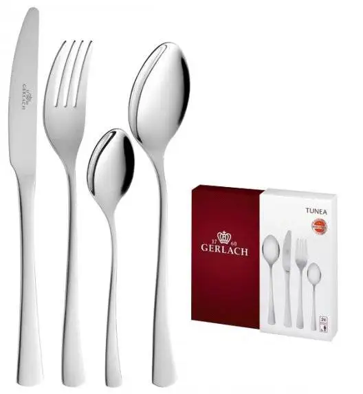 GERLACH TUNEA Sztućce Komplet 24 el / 6 osób / połysk