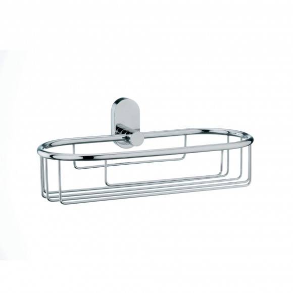 KELA Kosz ścienny 26 x 10,5 cm LUCIDO stal nierdzewna / FreeForm