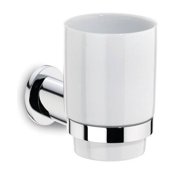 KELA MAKIRA Kubek na szczoteczki do zębów ⌀ 7 cm / ceramika