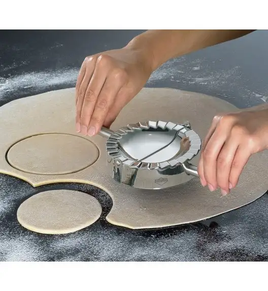 KUCHENPROFI Zaciskacz / wykrawacz do pierogów ⌀ 10 cm / stal nierdzewna / FreeForm