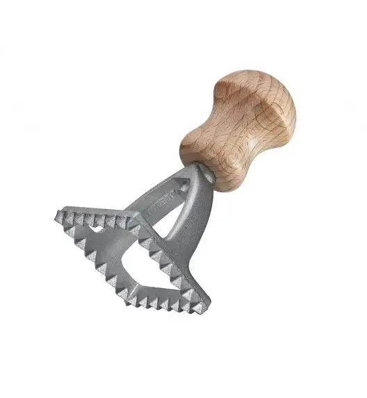 KUCHENPROFI Kwadratowy wykrawacz do ravioli 4 x 4 cm drewno bukowe / FreeForm
