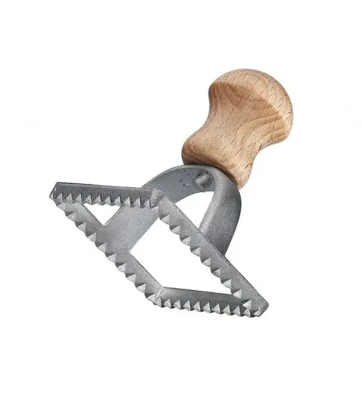 KUCHENPROFI Kwadratowy wykrawacz do ravioli 7 x 7 cm drewno bukowe / FreeForm