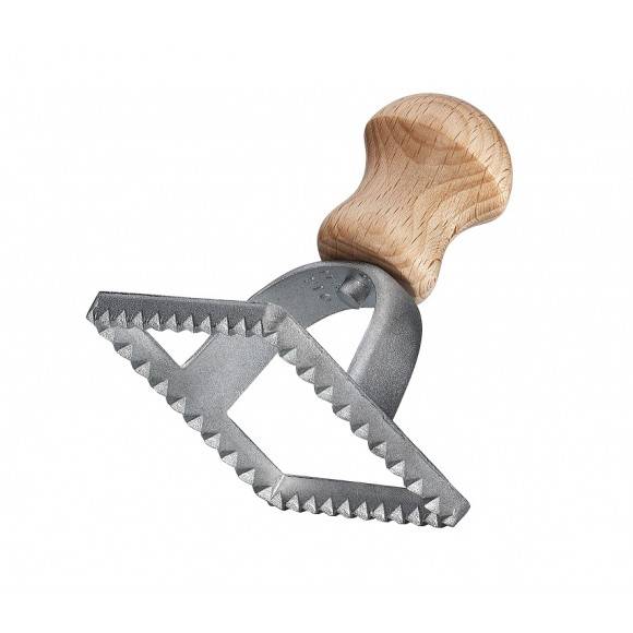 KUCHENPROFI Kwadratowy wykrawacz do ravioli 7 x 7 cm drewno bukowe / FreeForm