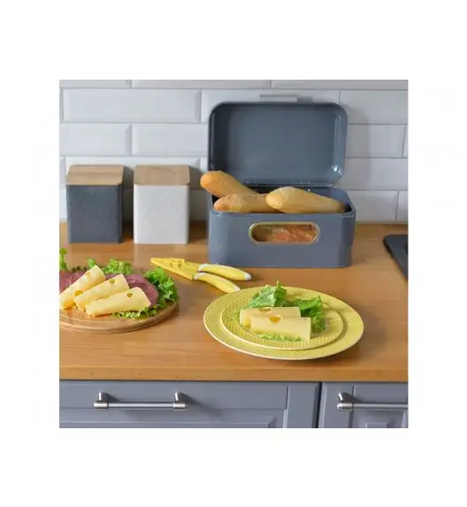 AMBITION NORDIC Chlebak 30 x 18,5 x 15,5 cm szary