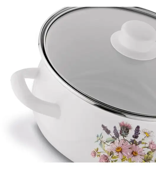 TADAR HERBAL Komplet garnków emaliowanych 8 el / indukcja