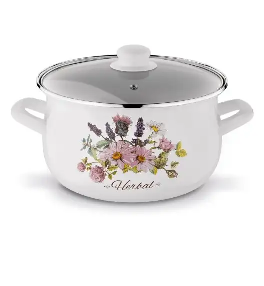 TADAR HERBAL Komplet garnków emaliowanych 8 el / indukcja