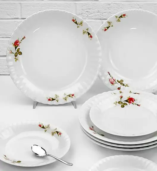 CHODZIEŻ IWONA B026 Serwis obiadowy 18 el / 6 osób / porcelana