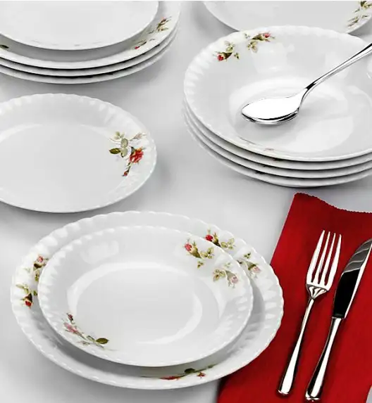 CHODZIEŻ IWONA B026 Serwis obiadowy 18 el / 6 osób / porcelana