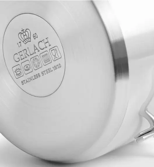 GERLACH BRAVA Komplet Garnki z pokrywkami 8 el + garnek 7 l Gerlach Ambiente