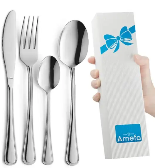 AMEFA BOLOGNA Sztućce UE Komplet 48 el pudełko składane / 12 os / połysk