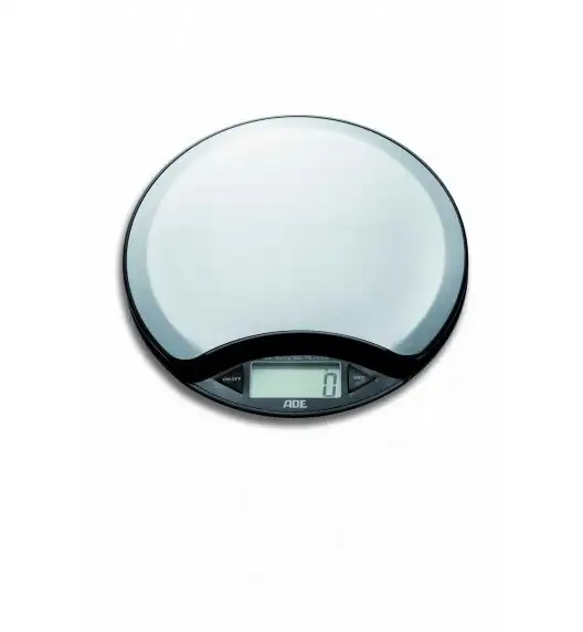 ADE Waga kuchenna z termometrem ø16,5 cm / stal nierdzewna / FreeForm