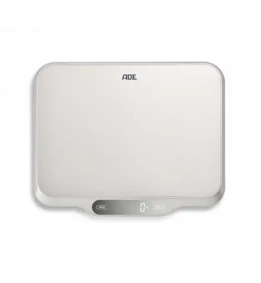 ADE LADINA Duża waga kuchenna srebrna 31 x 26,5 cm / stal nierdzewna / FreeForm