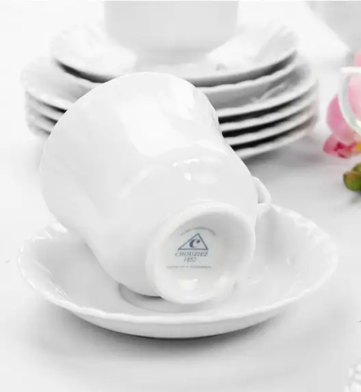 CHODZIEŻ IWONA C000 BIAŁA Serwis kawowy 39 el / 12 osób / porcelana
