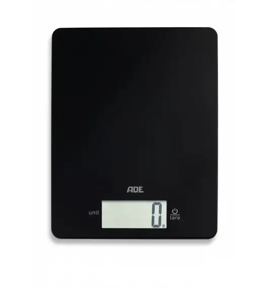 ADE LEONIE Waga kuchenna 17 x 22 cm / czarna / tworzywo sztuczne  / FreeForm