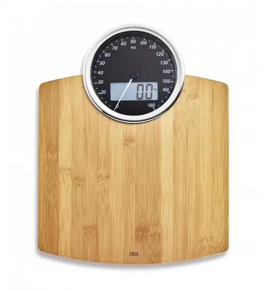 ADE LUNA Waga łazienkowa 31,5 x 40,5 cm / drewno bambusowe / FreeForm