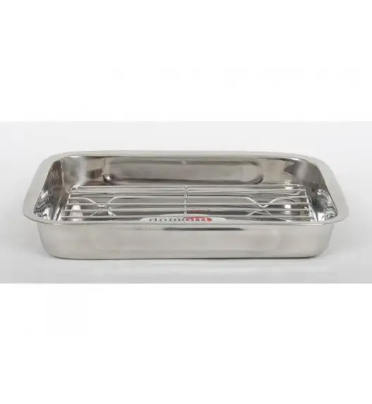 DOMOTTI Brytfanna z rusztem 30 x 22 x 5 cm / stal nierdzewna / 81230