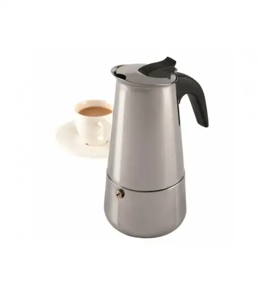DOMOTTI VELLA Kawiarka 300 ml / 6 filiżanki / stal nierdzewna / indukcja