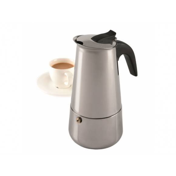 DOMOTTI VELLA Kawiarka 300 ml / 6 filiżanki / stal nierdzewna / indukcja