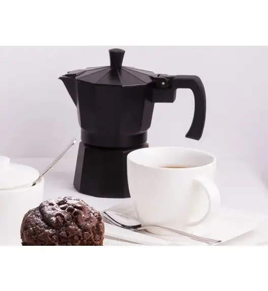 DOMOTTI NEGRA Kawiarka 150 ml / 3 filiżanki / aluminium