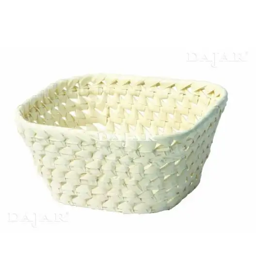 DOMOTTI PALMA Koszyk kwadratowy 19 x 19 cm / ecru / 68053