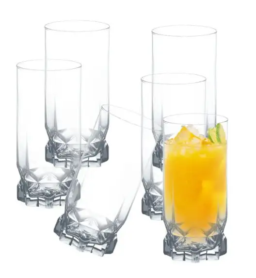 AMBITION DIAMOND Komplet 6 szklanek wysokich 325 ml / szkło