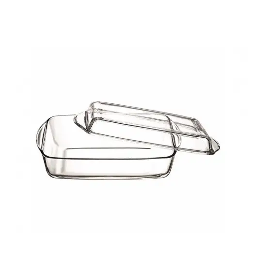 AMBITION EXCELLENT Naczynie żaroodporne 3,9 l z pokrywką / prostokątne / 35 x 19,5 cm / szkło / 74823