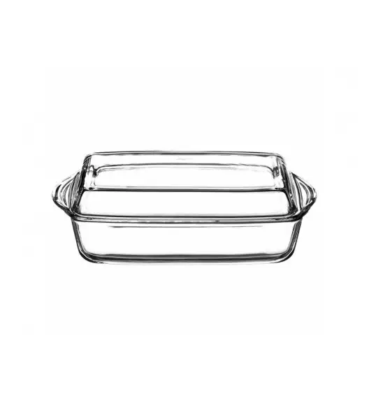 AMBITION EXCELLENT Naczynie żaroodporne 3,9 l z pokrywką / prostokątne / 35 x 19,5 cm / szkło / 74823