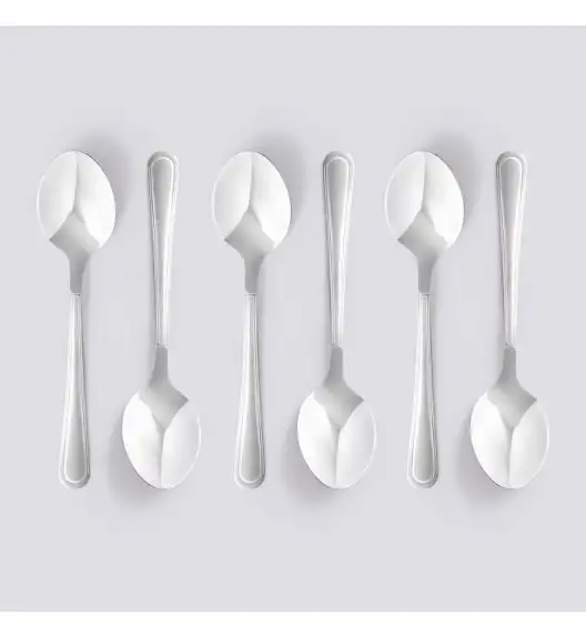 AMBITION VERONA Sztućce Komplet 6 łyżeczek do herbaty w pudełku / 6 os / połysk 89581