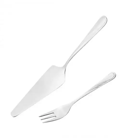 AMBITION NAPOLI Sztućce komplet deserowy 7 el pudełko połysk / 6 osób / 89582