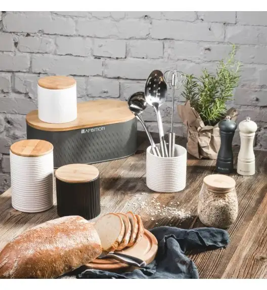 AMBITION IVY Łyżka cedzakowa owalna 30 cm / stal nierdzewna