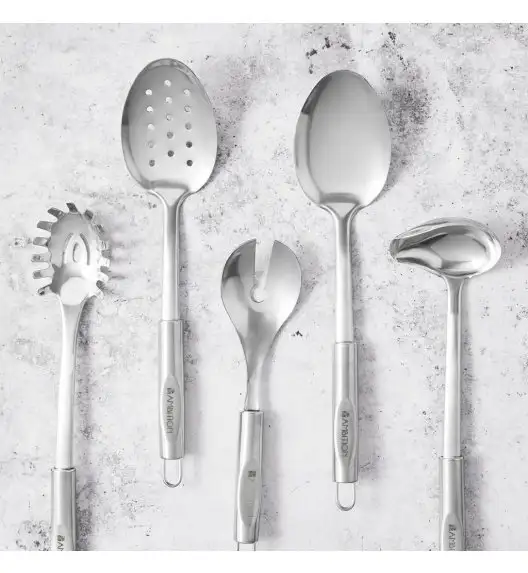 AMBITION IVY Łyżka cedzakowa owalna 30 cm / stal nierdzewna