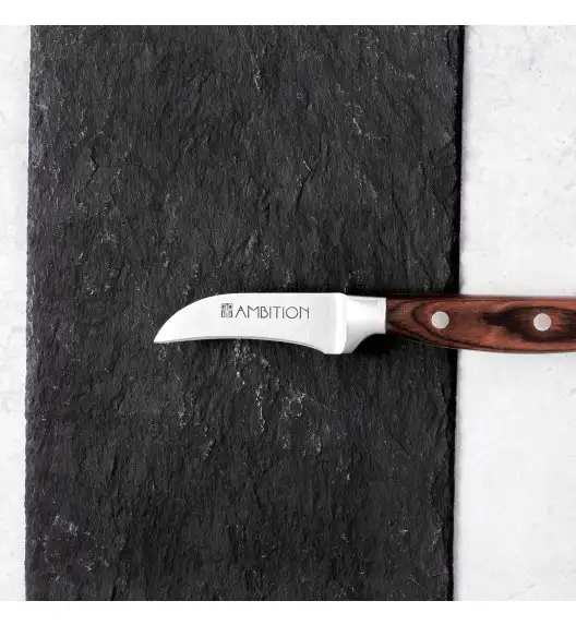 AMBITION TITANIUM Nóż do obierania 5 cm / drewniana rękojeść