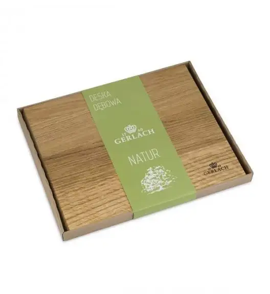 GERLACH STYLE PLUS Komplet 5 noży w bloku + deska dębowa