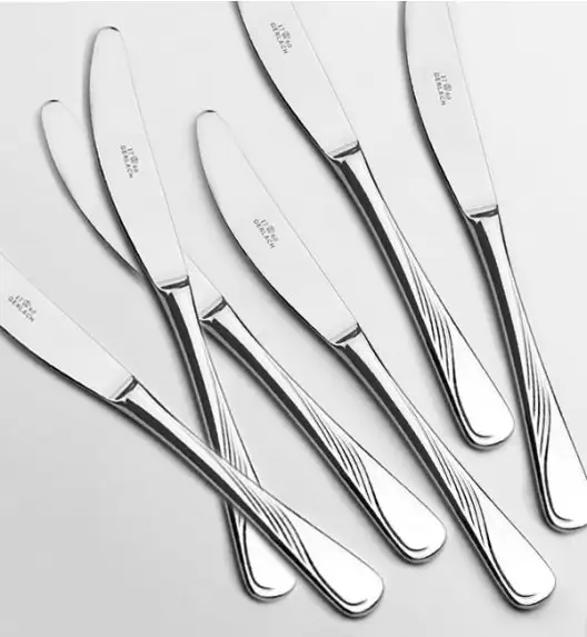 GERLACH Celestia Sztućce 6x nóż obiadowy LUZ / połysk