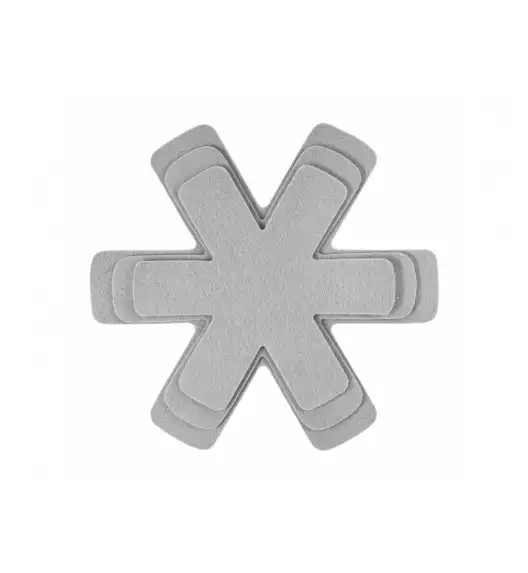 AMBITION BINGO Komplet 3 przekładek do patelni / szare / filc / 89107