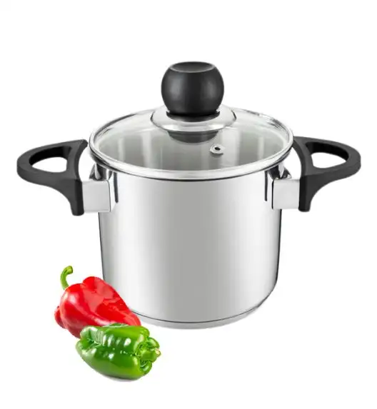 AMBITION VIKOS Garnek z pokrywką 14 cm 1,8 l / stal nierdzewna / 21048