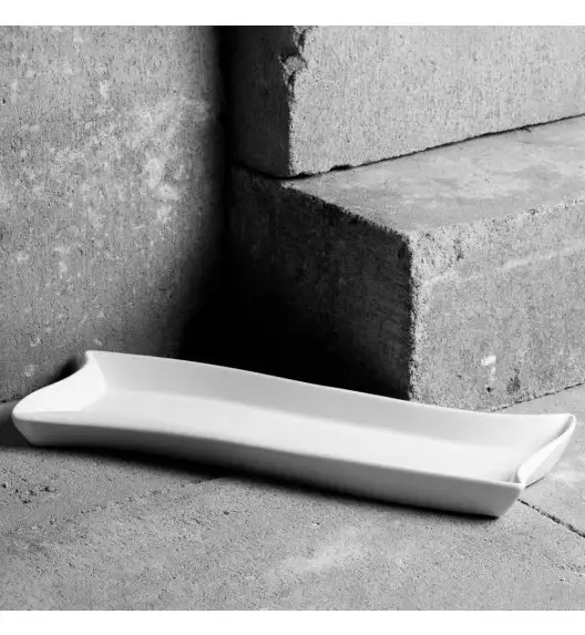 AMBITION FALA / SALSA Półmisek prostokątny 35 x 12,5 cm relief / porcelana / 33941
